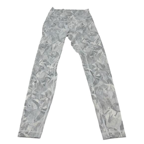 LULULEMON Wunder Under Hi-Rise Tight 28" Jasmine White Multi Yoga Gym Size 6 - Picture 5 of 8